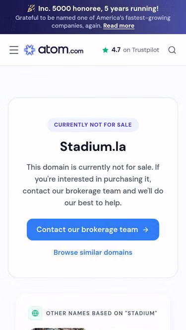 Screenshot of stadium.la