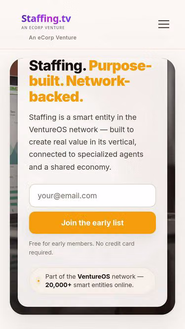 Screenshot of staffing.tv