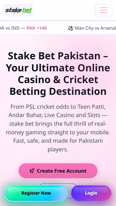 Screenshot of stakebet.im