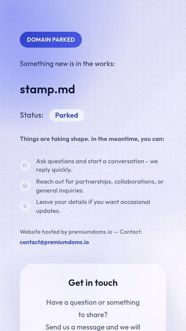 Screenshot of stamp.md