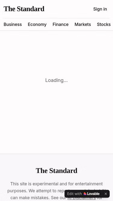 Screenshot of stand.news