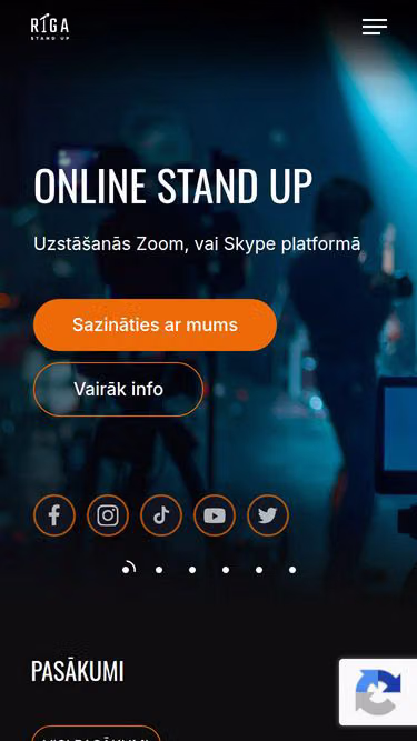 Screenshot of standup.lv