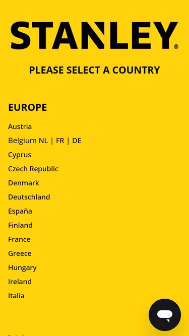 Screenshot of stanleytools.eu