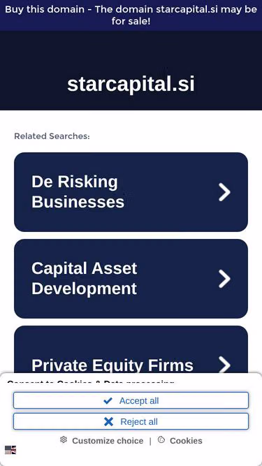 Screenshot of starcapital.si