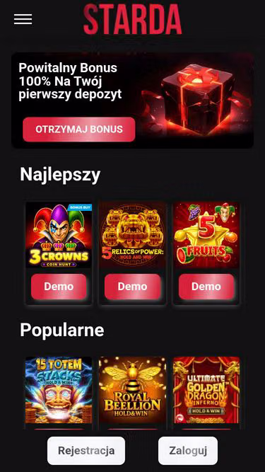 Screenshot of starda.eu