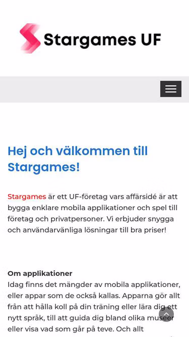 Screenshot of stargames.nu