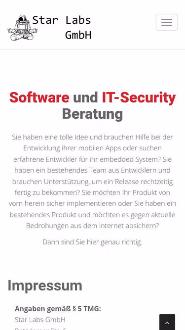 Screenshot of starlabs.de