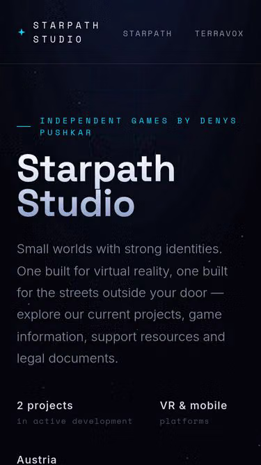 Screenshot of starpath.studio