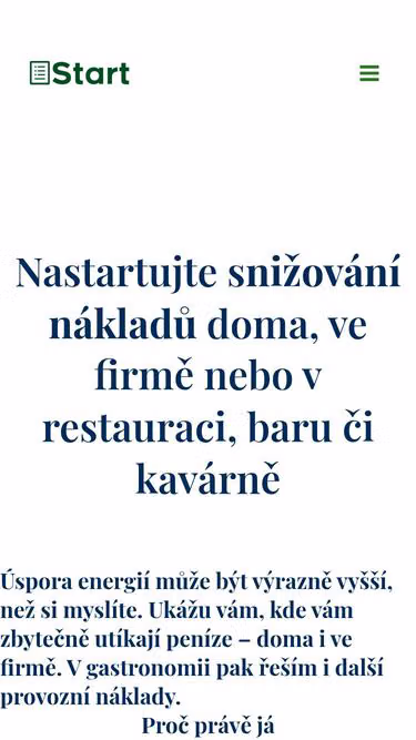Screenshot of start.cz