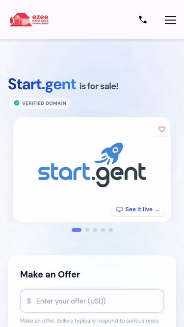 Screenshot of start.gent