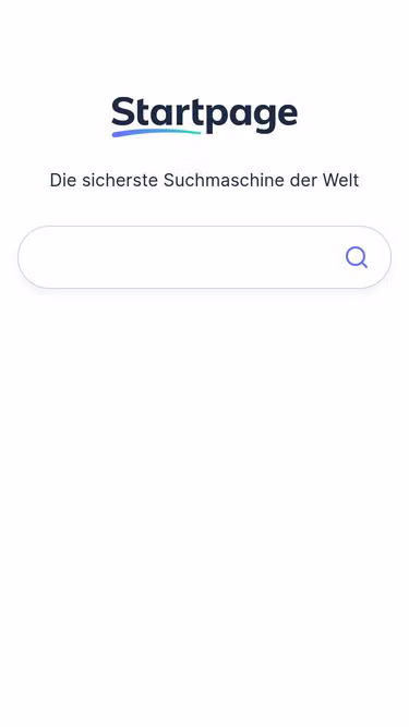 Screenshot of startpage.de
