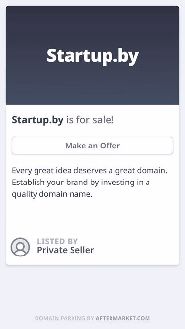 Screenshot of startup.by