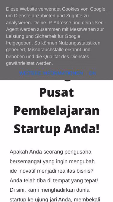 Screenshot of startup.or.id