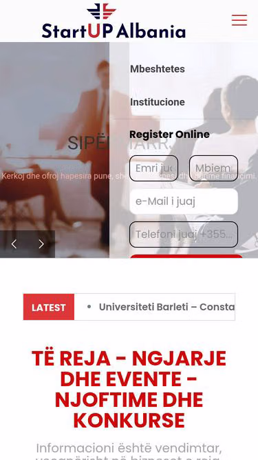Screenshot of startups.al