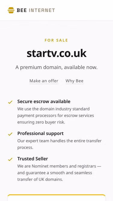 Screenshot of startv.co.uk