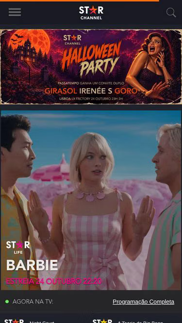 Screenshot of startv.pt