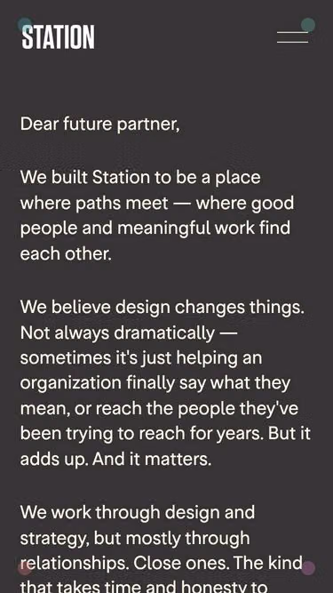 Screenshot of station.design