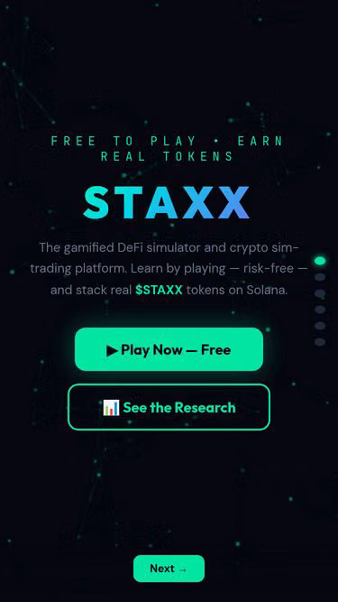 Screenshot of staxx.fun