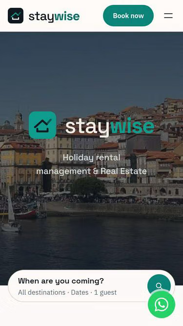 Screenshot of staywise.pt