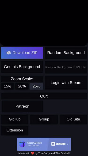 Screenshot of steam.design