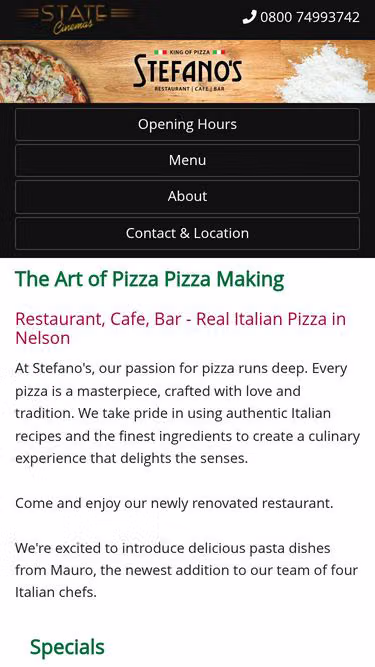 Screenshot of stefanos.co.nz