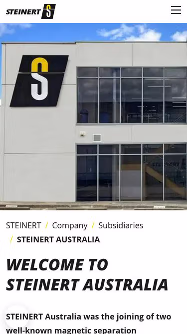 Screenshot of steinert.com.au