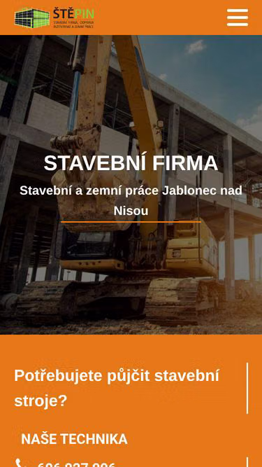 Screenshot of stepin.cz