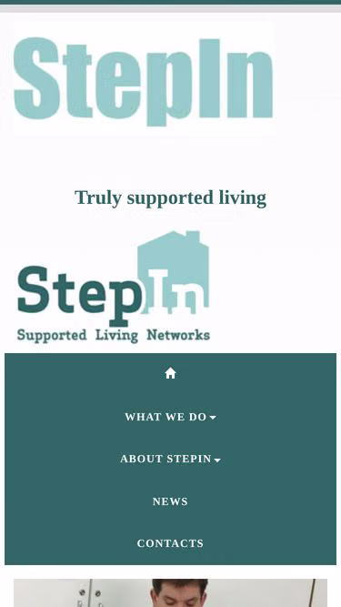 Screenshot of stepin.ie