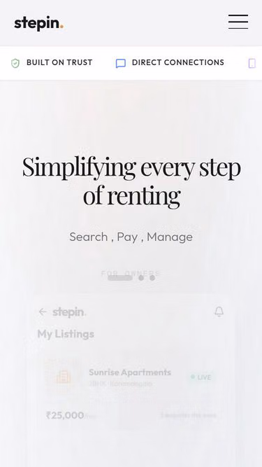 Screenshot of stepin.live