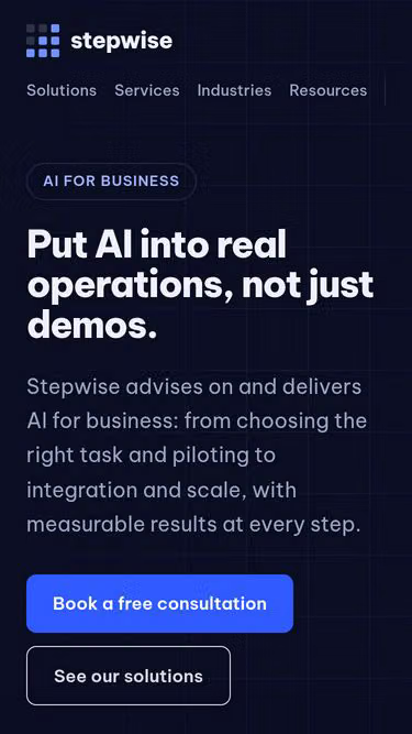 Screenshot of stepwise.io.vn