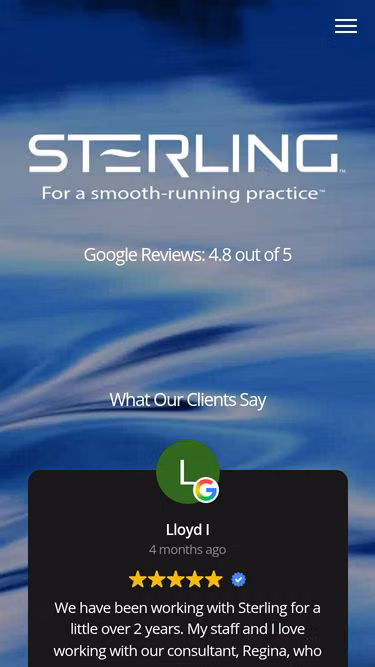 Screenshot of sterling.us