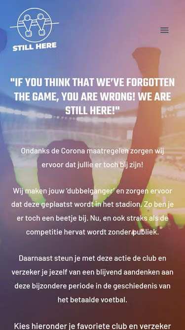 Screenshot of stillhere.nl