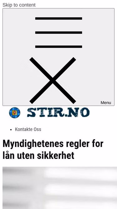 Screenshot of stir.no
