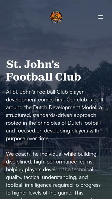 Screenshot of stjohns.soccer