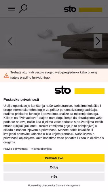 Screenshot of sto.hr