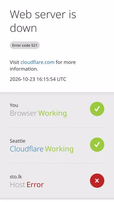 Screenshot of sto.lk