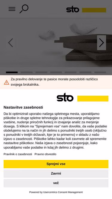 Screenshot of sto.si