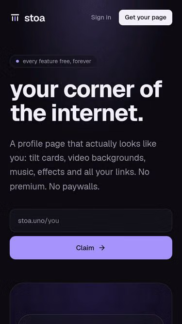 Screenshot of stoa.uno
