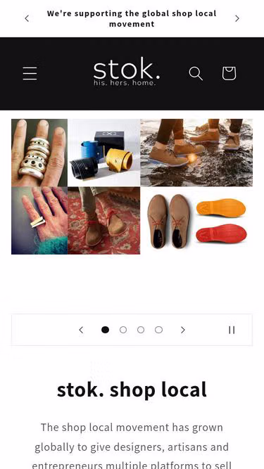Screenshot of stok.nz