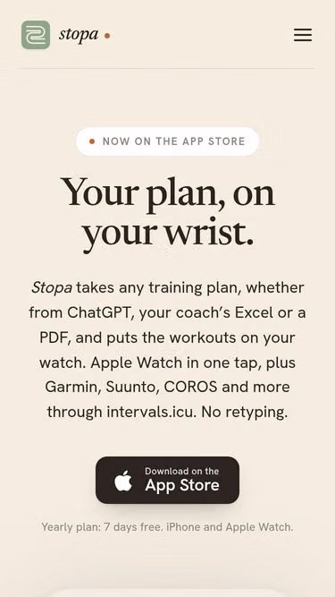Screenshot of stopa.app