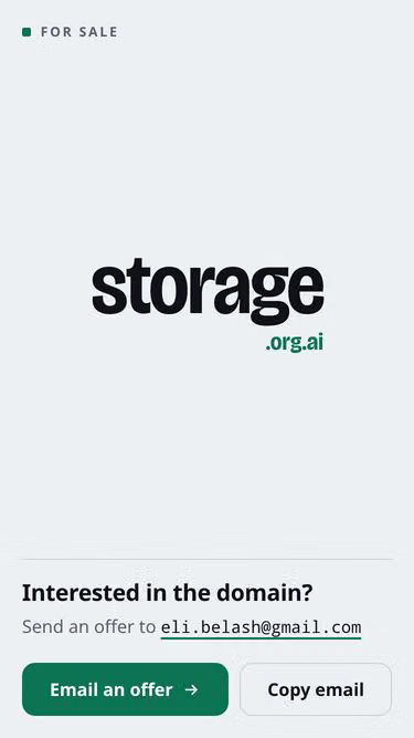Screenshot of storage.org.ai
