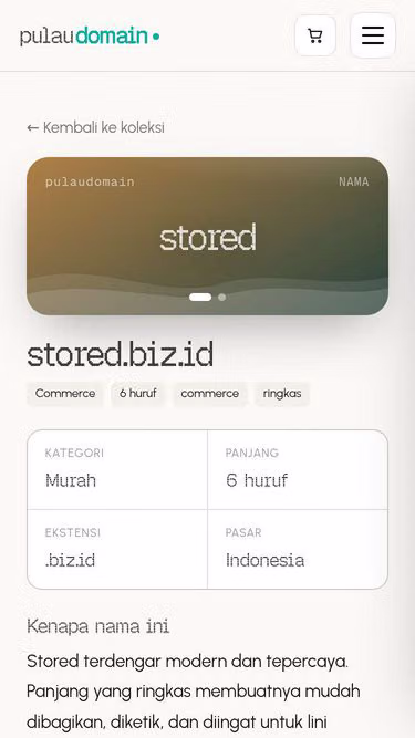 Screenshot of stored.biz.id