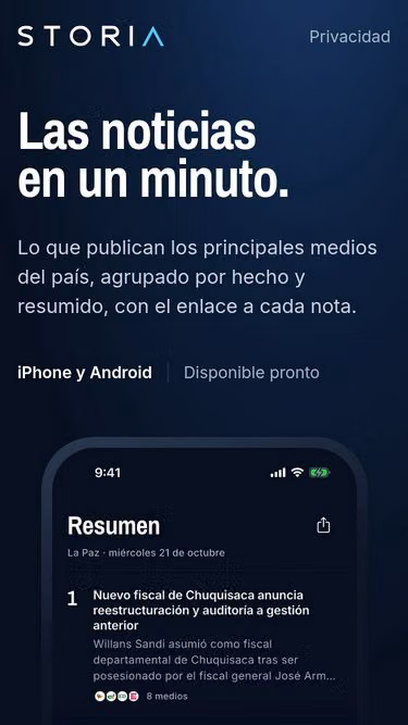 Screenshot of storia.press