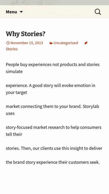 Screenshot of storylab.ca