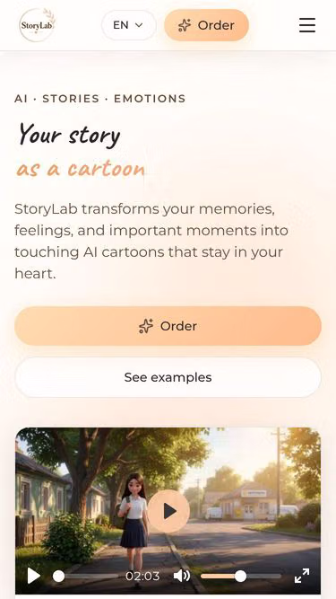 Screenshot of storylab.world