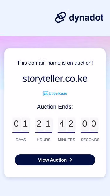 Screenshot of storyteller.co.ke