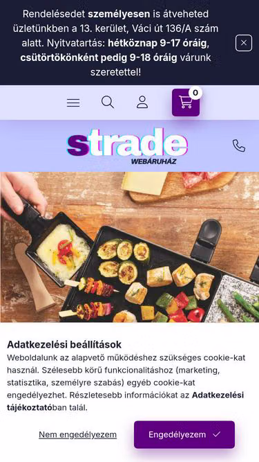 Screenshot of strade.hu
