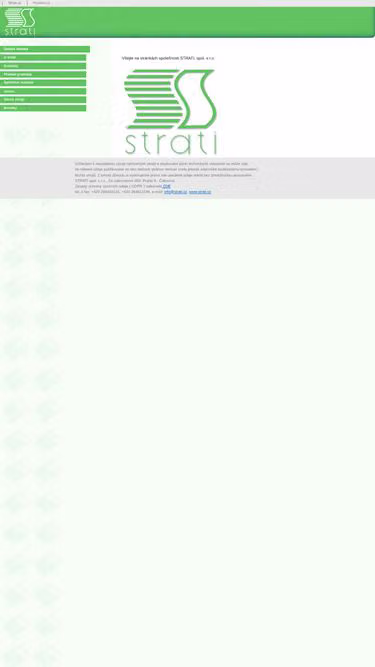 Screenshot of strati.cz