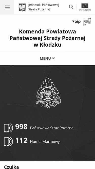 Screenshot of straz.klodzko.pl