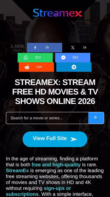 Screenshot of streamex.bond